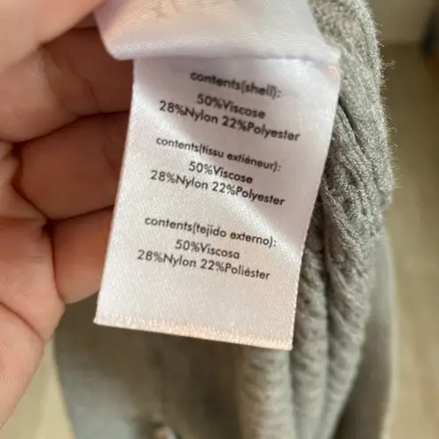 We Wore What NWT Cable Knit Mini Skirt in Light Heather Grey Size XL