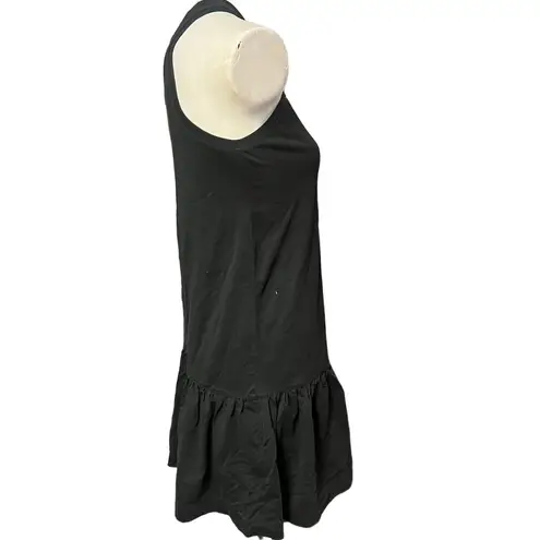 Madewell  Women's XXS Black Sleeveless Drop Waist Tank Dress Short Length