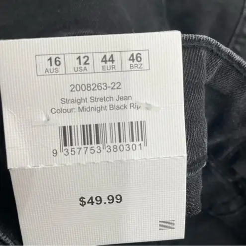 Cotton On  Straight Stretch Jean in Black Size 12 NWT