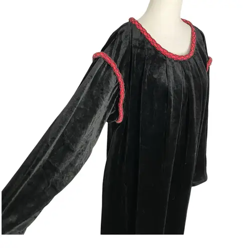 VINTAGE GILEAD Velvet Maxi Nightgown Black Size L