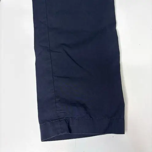 Veronica Beard Mahary Utility High Waist Straight Leg Cropped Pants Ink 8