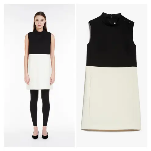 Max Mara Virgin Wool Knee-Length Dress Size: XL | US 14