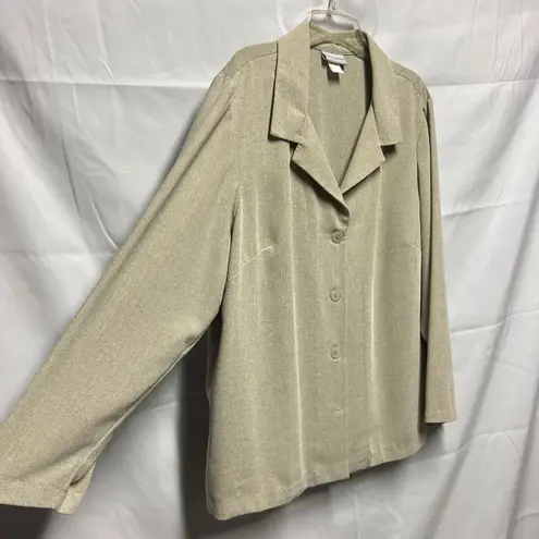 Jaclyn Smith Classic Vintage Women's Blazer/Shacket Size 24 Button Front