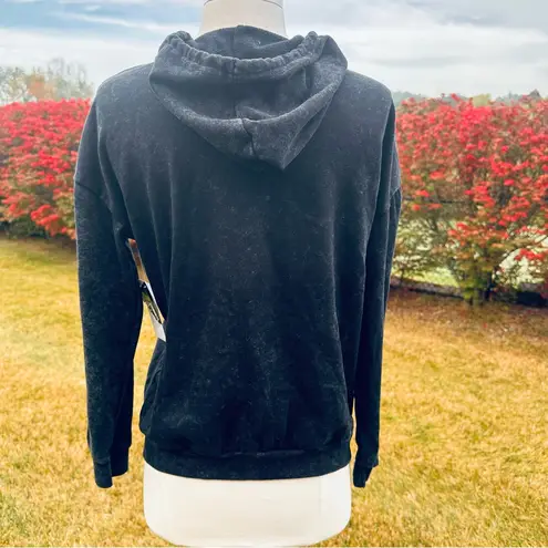 Black Beetlejuice Hoodie with Colorful Graphics (XS)