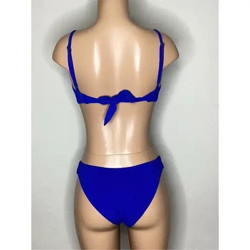 Robin Piccone New. blue teeny knotted bikini. XS. RETAILS $209