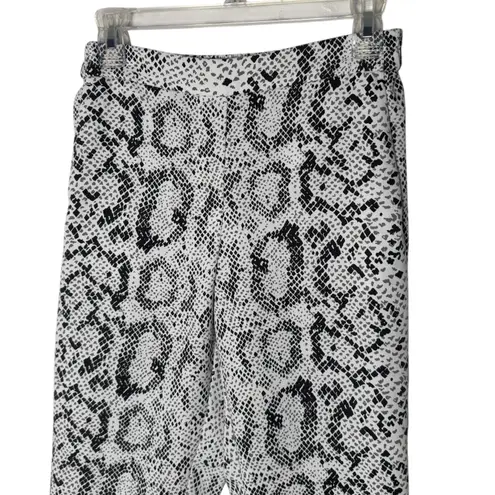 J.Crew  Jamie Pant Snakeskin Print Womens 4 Cropped Black Statement‎ Piece