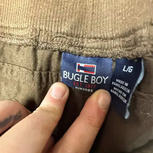 Bugle Boy Vintage Womens Large 90s Utility Loose Fit Baggy Pant Y2K Elastic