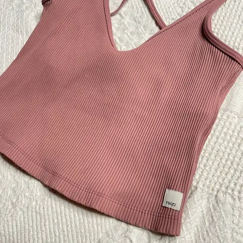 Vuori Rib Crop Tank Size XS