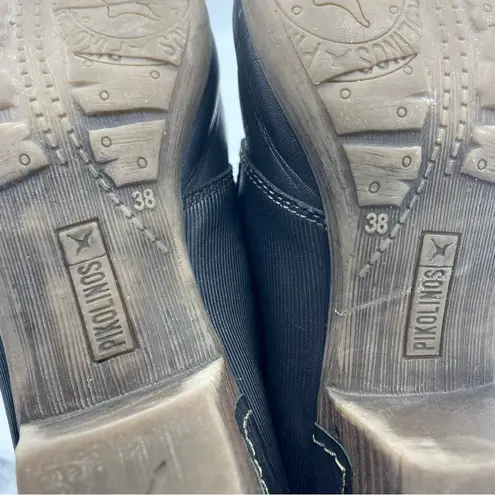 PIKOLINOS Black and Brown Leather Lace Up Booties boho bohemian artsy size 38 7