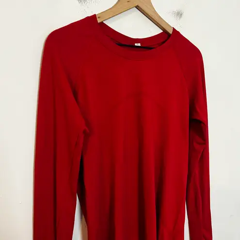 Lululemon - New Year Swiftly Tech Long Sleeve Shirt 2.0 Dark Red Running Gym