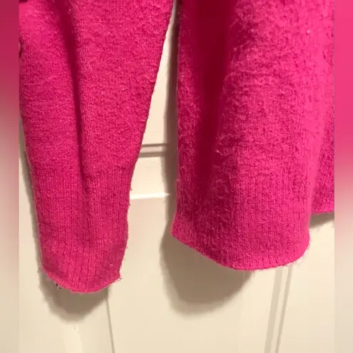 J.Crew Factory extra soft magenta crewneck sweater Pink