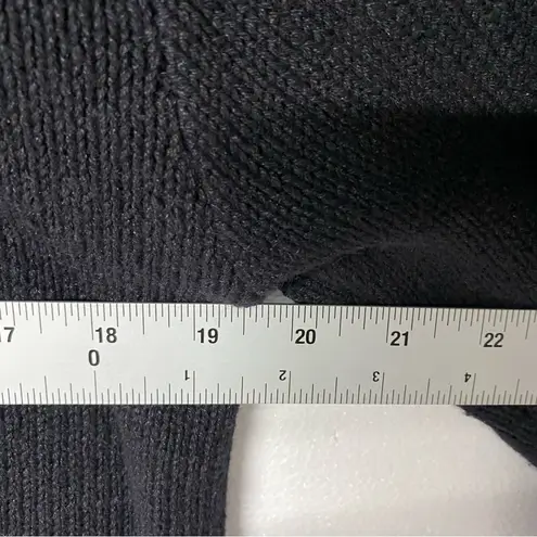 Vintage Bobbie Brooks Sweater XL Black Snowflake Embroidered Beaded Ramie Blend