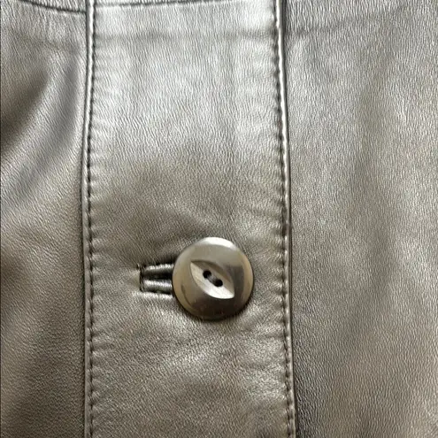 Ribak 100% Genuine Leather Black Longline Coat Jacket Women’s M (Fits XL/XXL) Size M