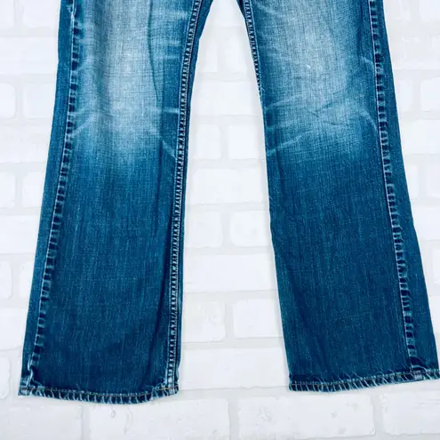 American Eagle Low Rise Bootcut Jeans Womens Size 29 Blue Denim