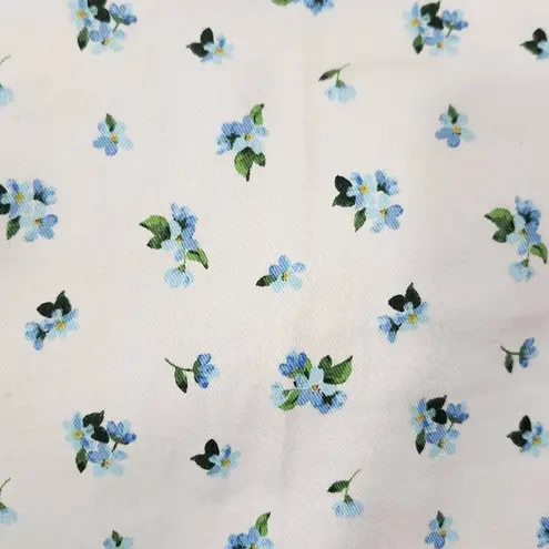 We Wore What Blue Floral Cut Out Denim Mini Skirt NWT Size Medium