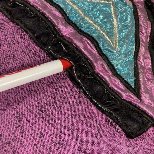 Vintage Ski Skired River Sweatshirt Womens L 90s 80s Purple Fleece Y2K Cyberpunk Size L