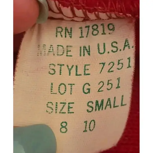 Plush Robe Long Sleeve Cozy Loungewear Soft Spa Bathrobe Red Size Small 8/10