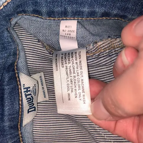 Duluth Trading Co Mid Rise Straight Leg Medium Wash Denim Blue Jeans 10x29 Size undefined