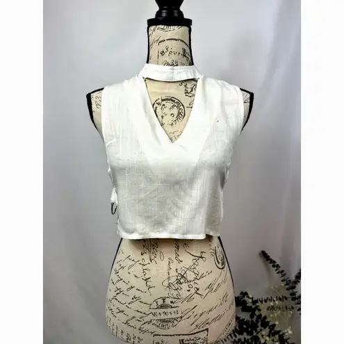 Charms Fashion Choker Crop Top V