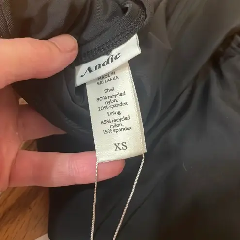 ANDIE  The Cheeky Tulum One Piece Swimsuit Black size‎ XS NWT