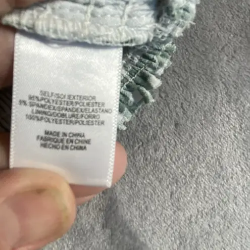 WAYF Smocked Waist Top Ruffle Sleeve Medium Farm Girl Beach Summer Fun Cropped