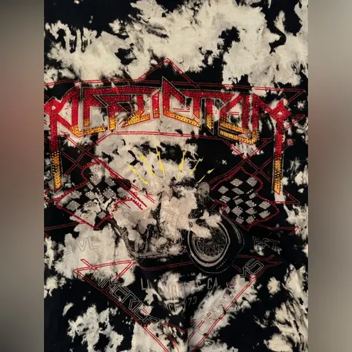 Affliction Women’s AC Moto Flag T-Shirt Mini Dress Size Small