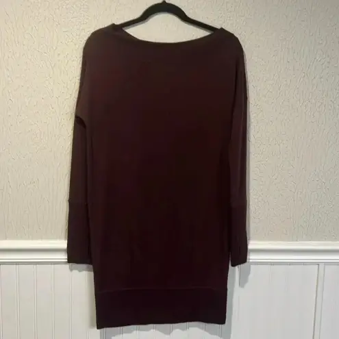 Athleta  Burgundy Studio Barre 2.0 sweatshirt dress size X small