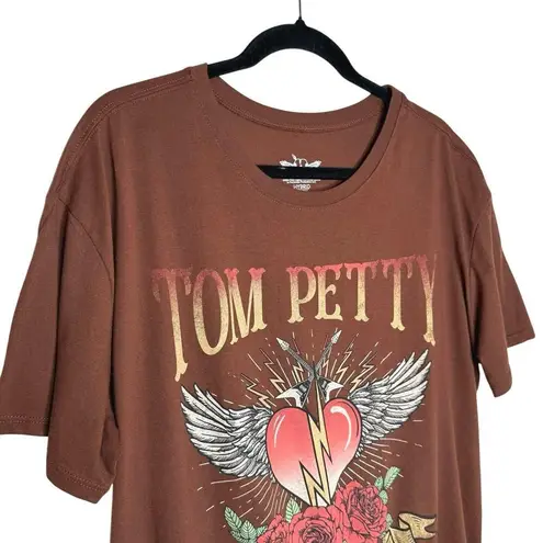 Hybrid Apparel Tom Petty & The Heartbreakers Graphic Band T-Shirt Size XL Brown