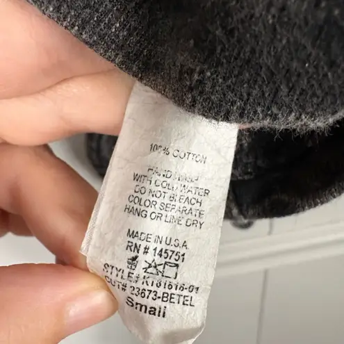 Peach Love California  Distressed Faded Hooded Sweatshirt Small Grunge Punk