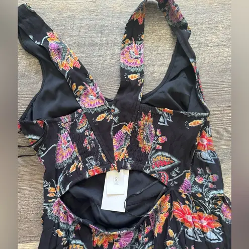 Equipment NWT Everett Maxi Cutout Dress in True Black Multi, size 8