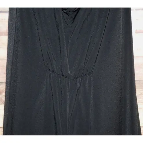 Susan Lawrence Ladies Black Open Front Cardigan With Faux Cami Size L 3/4 Sleeve