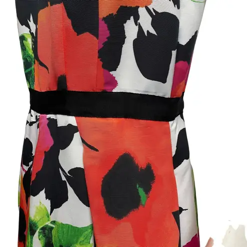 Eliza J Women 10 Fit Flare Dress Pleated Floral Cottagecore Wedding Guest Church