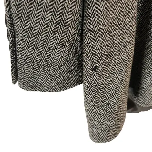 Brooks Brothers 346 Chevron Double Button Blazer Coat Jacket Brown Euro Size 42