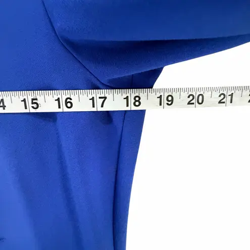 Armani Collezioni Vestito Dress 14 Blue Stretch Fitted Timeless Quiet Luxury