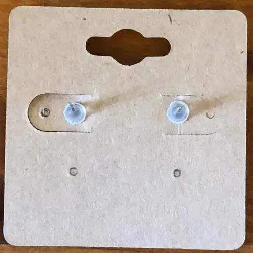 Handmade White Black Ice Skates Stud Earrings - Hand Painted Wood, Hypoallergenic