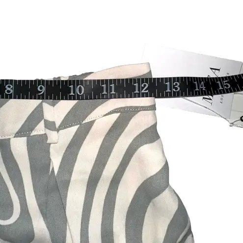 MISA Los Angeles NWT Perry Zebra Pattern Front Pleated Pants XS