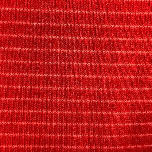 Duluth Trading S'no Sweat Turtleneck Sweater Large Women Orange Stripe Coolmax