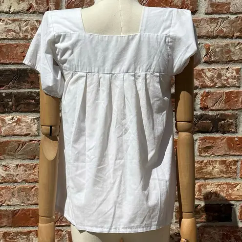 Handmade Mexican Pueblo embroidered poinsettia top / XS / Good condition*