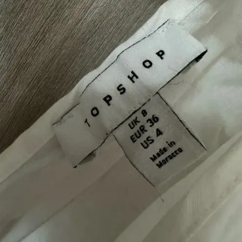 Topshop ‎ White Cotton Top