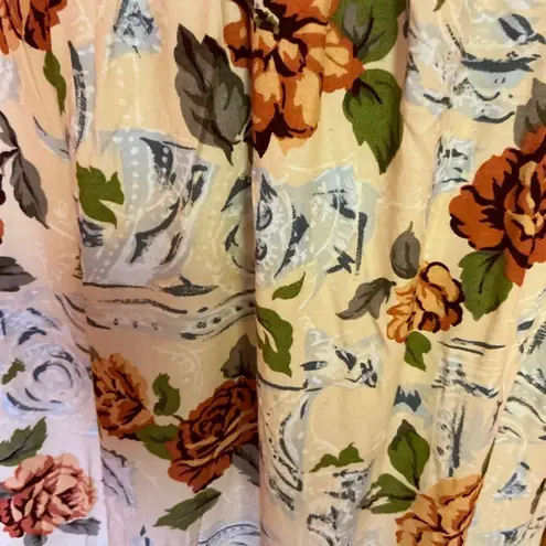 Jaclyn Smith Vintage 90s floral midi skirt