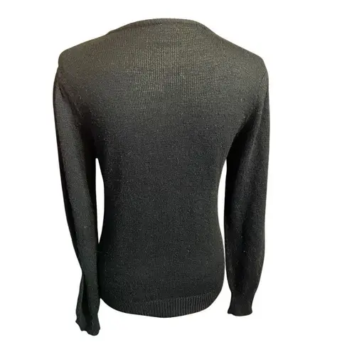 Jonathon Logan Vintage 1960’s/70’s Black Silver Metallic Embroidered Peacock Des Black Size M