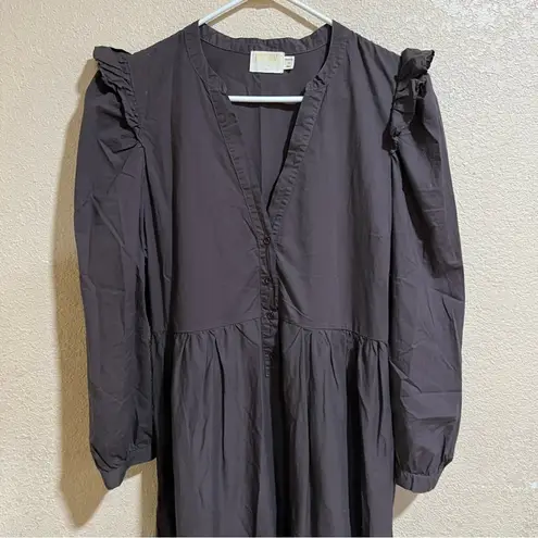 Nation Ltd DALIA VICTORIAN DRESS in brown MEDIUM