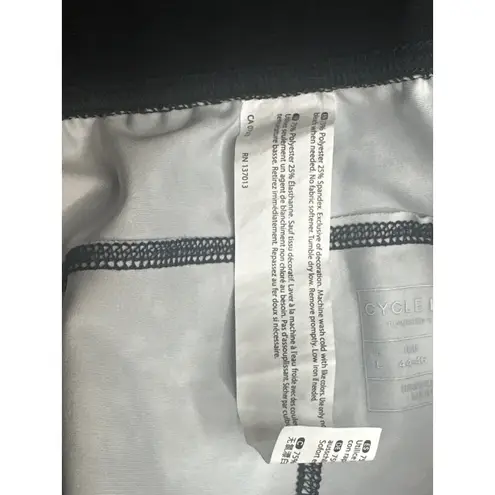 Cycle House Women's Leggings Size L Black White Marble Print Activewear Pants Size L