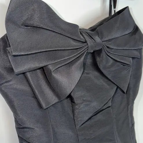 Mac Duggal NWT Strapless A-Line Tea Length Statement Bow Dress - 49605