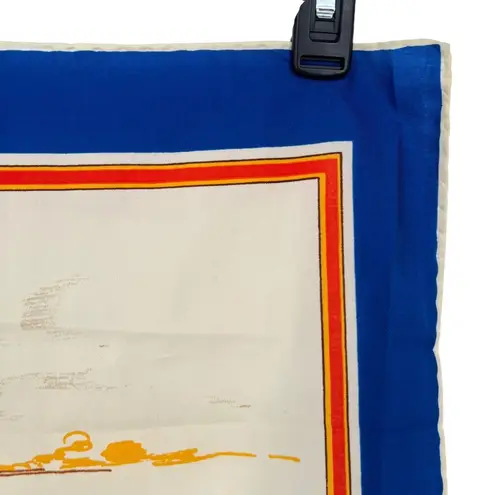 TWA Vintage "Up Up And Away" Scarf Trans World Stewardess Employee Uniform Blue