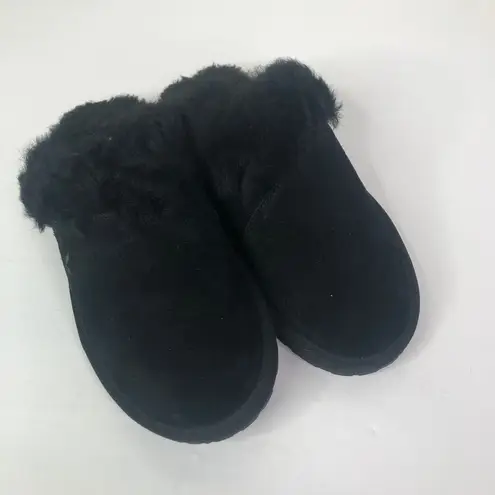 UGG KOOLABURRA Slip On Suede Shearling Slipper 6 Black