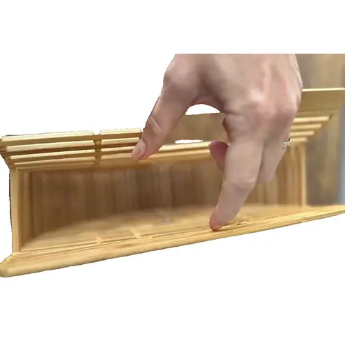 Bamboo Ark Handle Purse Bag Clutch Boho Mini Crescent Earthy Minimalist Earthy Tan