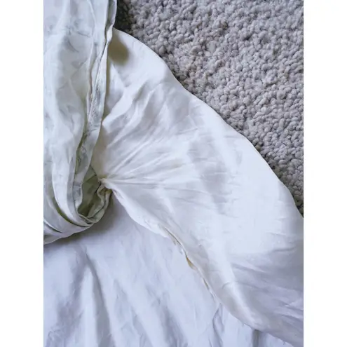 Stella McCartney Silk Pleated Skirt Cream Small Quiet Luxury Old Money Coquette