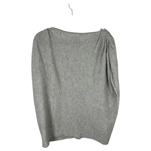 Calypso St. Barth Cashmere Grey Gray Short Sleeve Blouse Size 0 US Medium Large