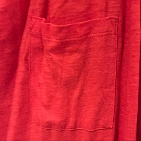 Gibson x Hi Sugarplum! Summerland Scooped Neck Pocket Tank Top Hot Orange Sz 2X